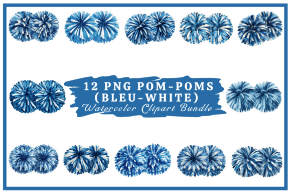 Blue & White Pom-Poms Watercolor Bundle: A Designer's Guide