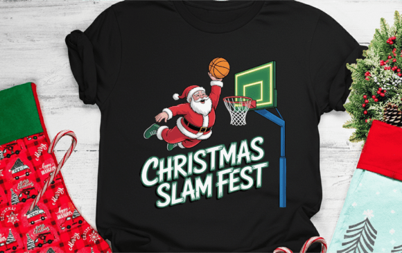 Christmas Slam Fest: Dynamic Holiday Hoops & Design Swagger