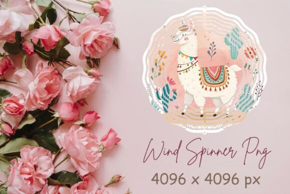 Cute Llama Wind Spinner Png: A Playful Asset for Dynamic Design