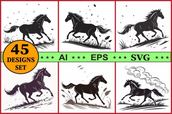 Dynamic Horse Silhouettes for Creative Projects