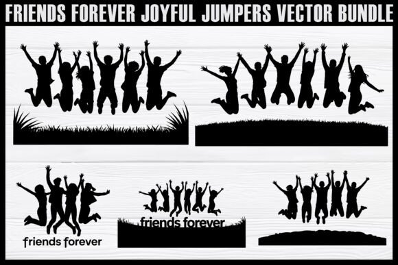 Friends Forever Jumping Silhouette Vect: A Designer's Guide