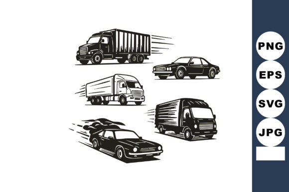 Timeless Motion: Using the Vintage Style Moving Truck Illustration