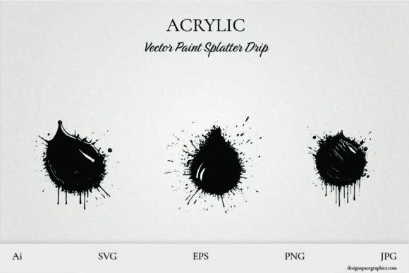 Vector Grunge Paint Splatter Drop & Drip: Unleash Raw Creative Energy