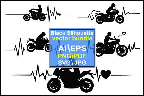 Where Speed Meets Pulse: The Motorcycle Silhouette Heartbeat Aesthetic